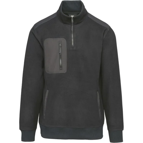 Polaire écoresponsable col zippé unisexe WK