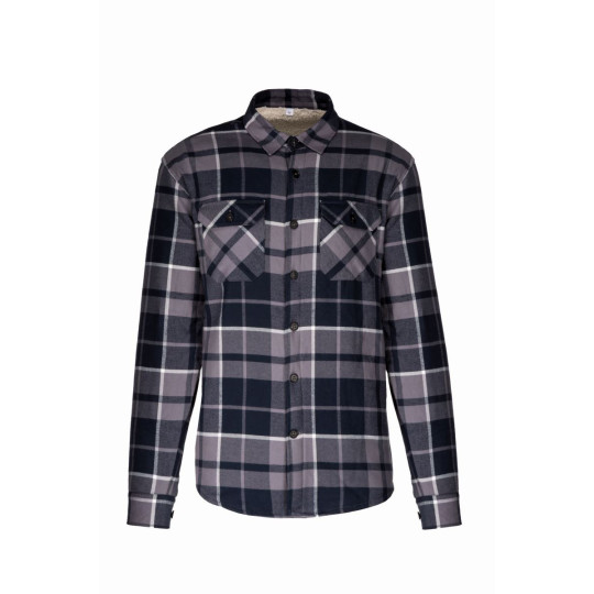 Surchemise à carreaux doublée sherpa homme Kariban