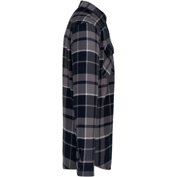 Surchemise à carreaux doublée sherpa homme Kariban