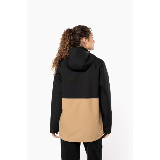 Parka 3-en-1 imperméable à capuche bicolore unisexe Kariban