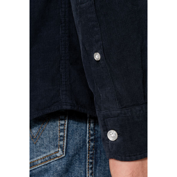 Chemise manches longues en velours homme Kariban
