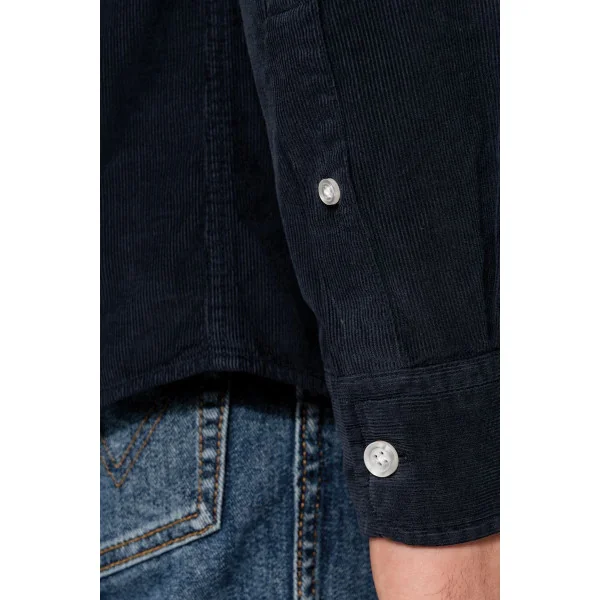 Chemise manches longues en velours homme Kariban