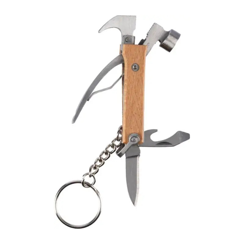 Outil multifonction en bambou avec porte-clés Heinrich