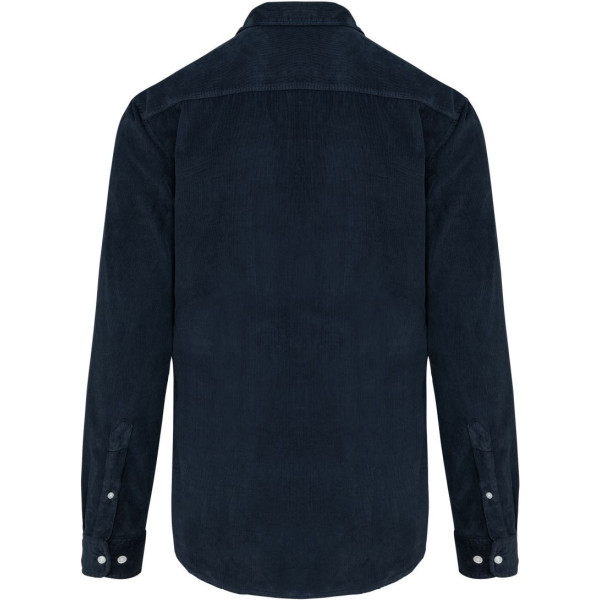 Chemise manches longues en velours homme Kariban
