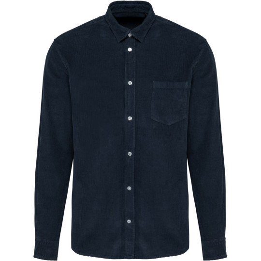 Chemise manches longues en velours homme Kariban