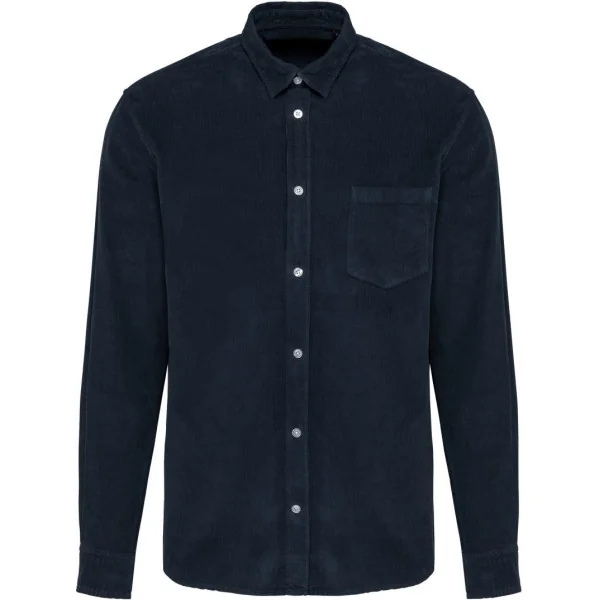 Chemise manches longues en velours homme Kariban