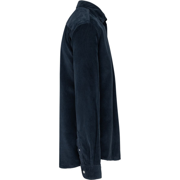 Chemise manches longues en velours homme Kariban