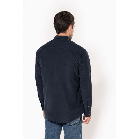 Chemise manches longues en velours homme Kariban