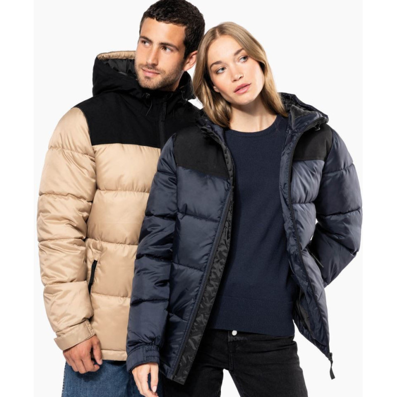 Parka matelassée à capuche bi-ton unisexe Kariban