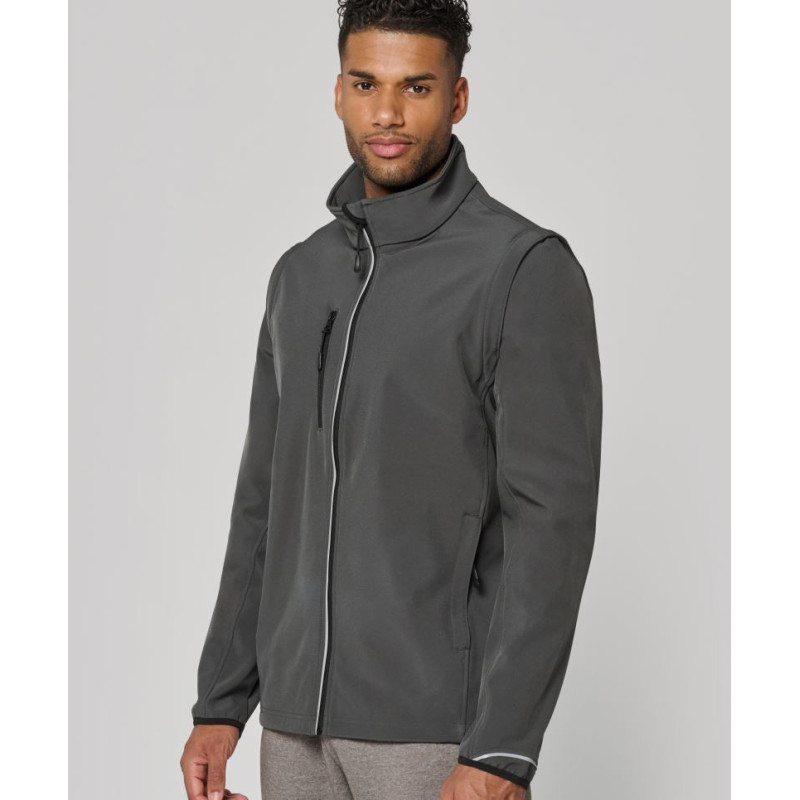 Veste softshell sport manches amovibles unisexe ProAct