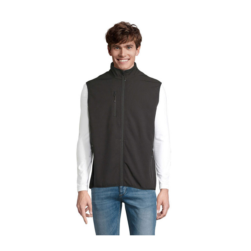 Veste Zippé Softshell sans manche FALCON BW Homme Sol's