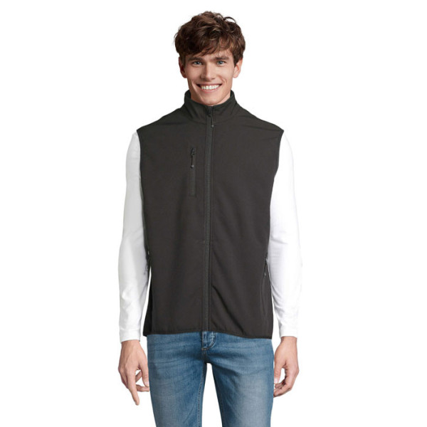 Veste Zippé Softshell sans manche FALCON BW Homme Sol's