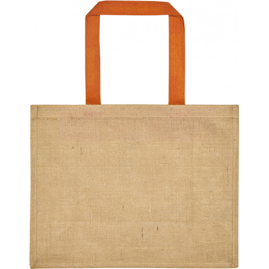 Sac en jute avec poigénes en toile de coton teintée PAROS Ubag