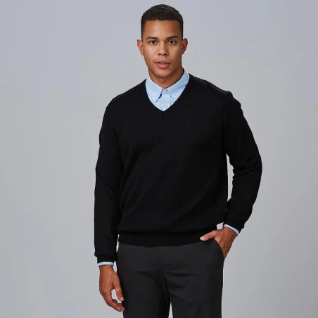 Pull Col V Homme
