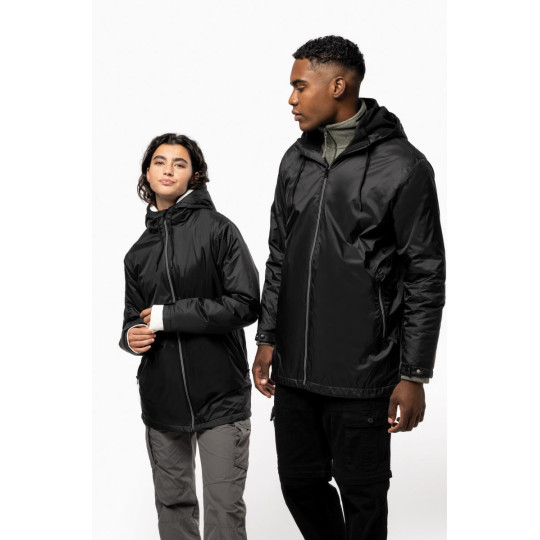 Veste à capuche avec doublure en micropolaire unisexe Kariban