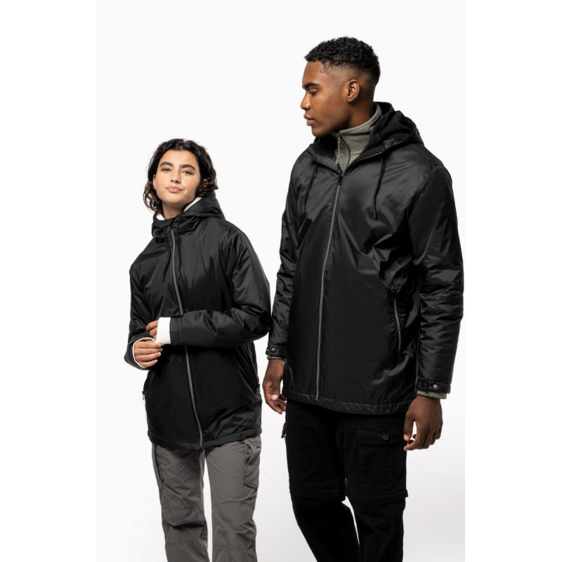 Veste à capuche avec doublure en micropolaire unisexe Kariban