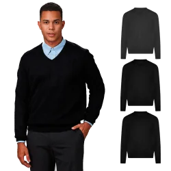 Pull Col V Homme