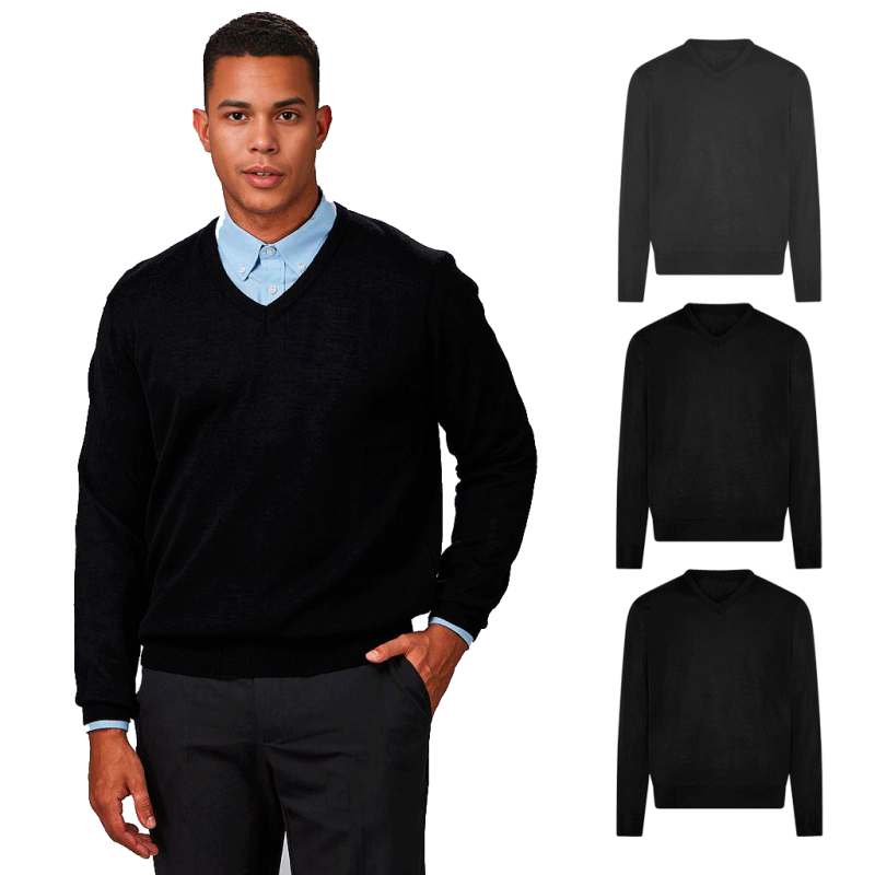 Pull Col V Homme