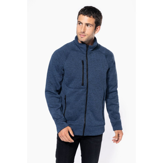 Veste zippée chinée homme Kariban