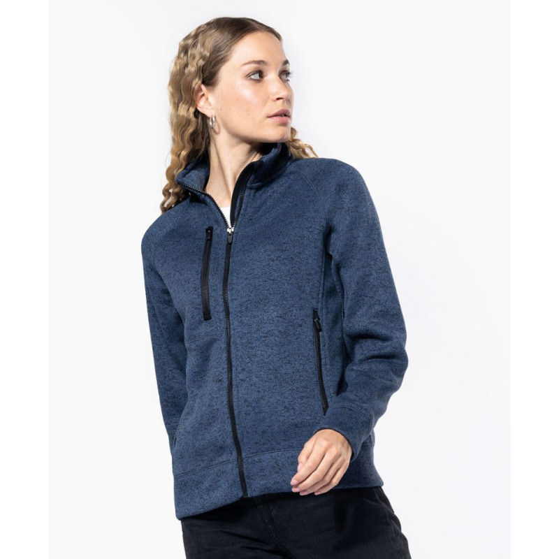 Veste zippée chinée femme Kariban