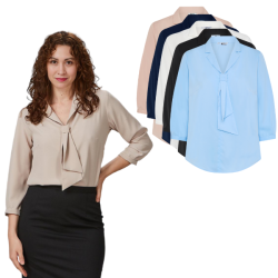 Blouse Col À Revers Noeud Flavia Femme