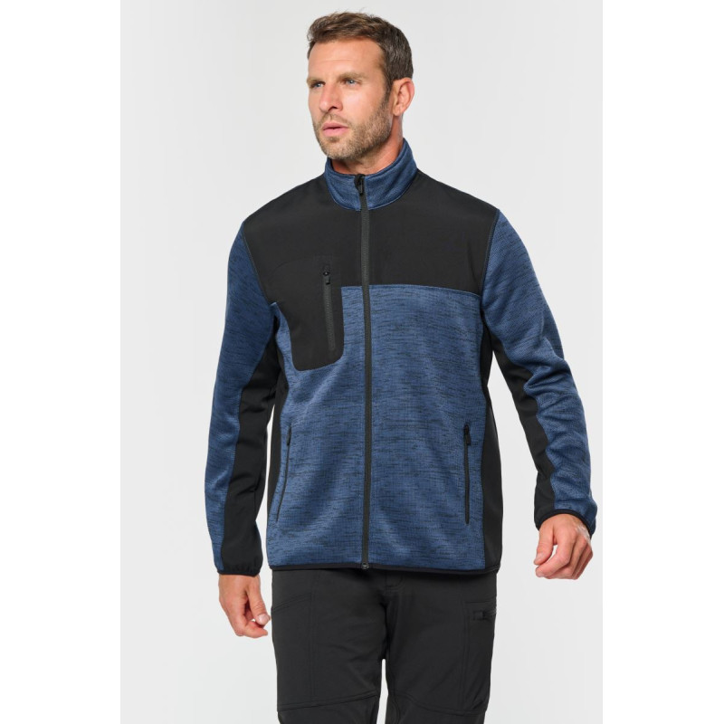 Veste recyclée en polytricot homme WK