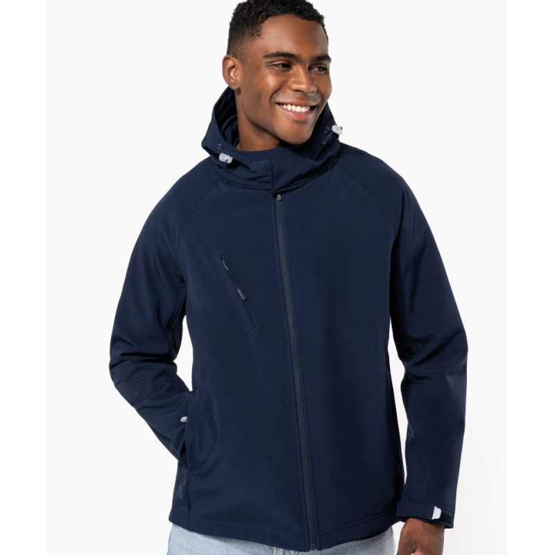 Veste softshell à capuche amovible homme Kariban