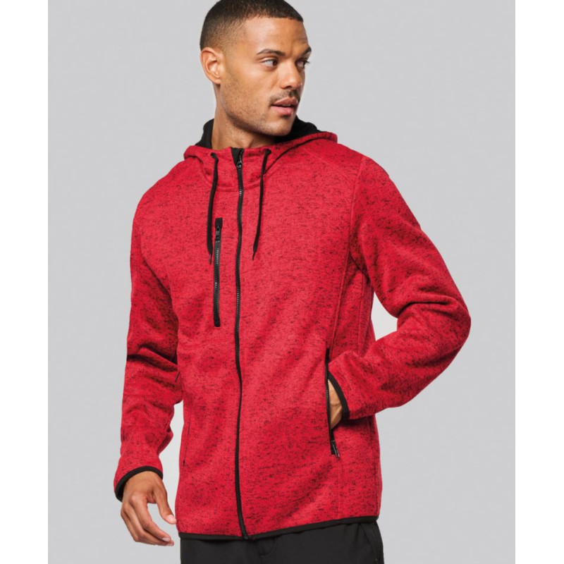 Veste à capuche chinée homme ProAct