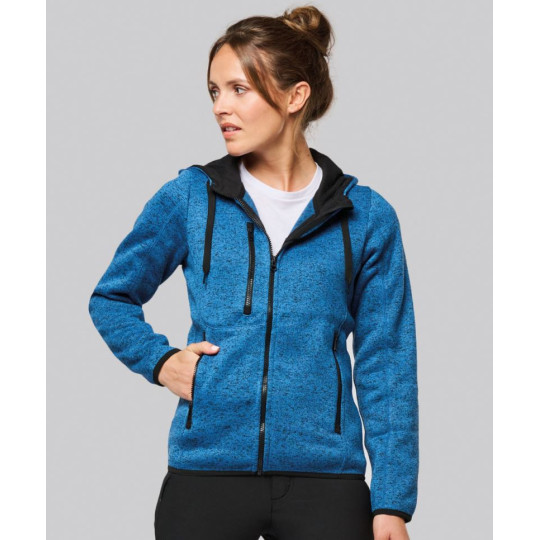 Veste à capuche chinée femme ProAct