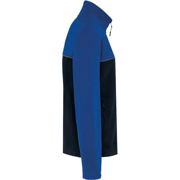 Veste micropolaire bicolore écoresponsable unisexe WK