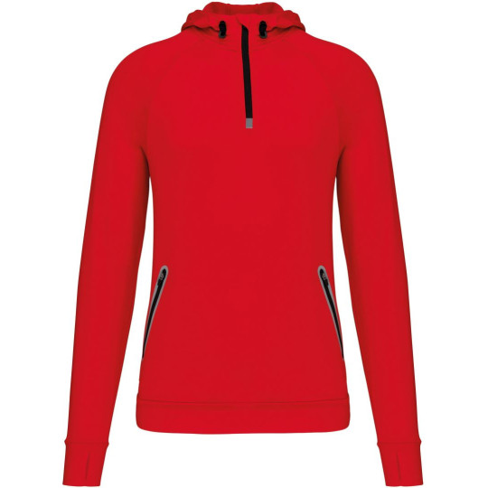 Sweat-shirt à capuche 1/4 zip sport unisexe ProAct