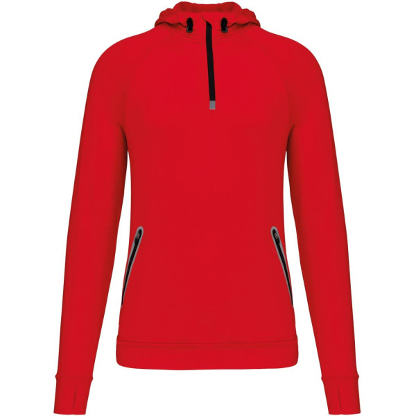 Sweat-shirt à capuche 1/4 zip sport unisexe ProAct