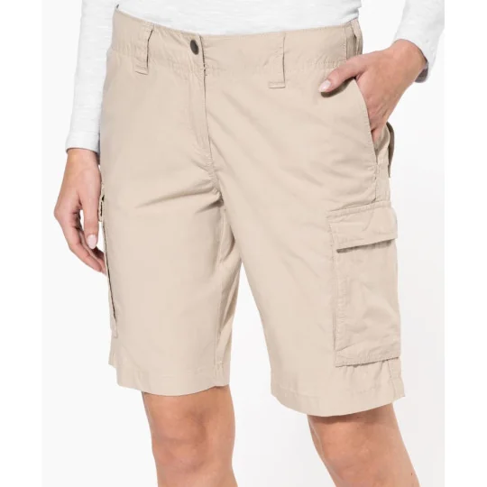 Bermuda léger multipoches femme Kariban
