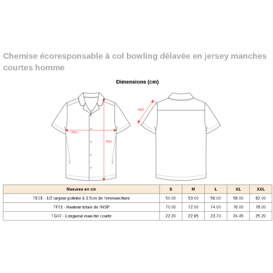 Chemise Délavée Jersey Col Bowling Homme Spasso