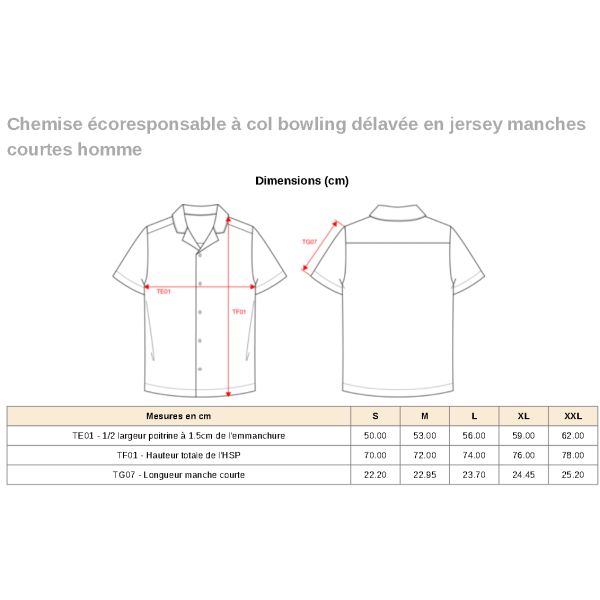 Chemise Délavée Jersey Col Bowling Homme Spasso