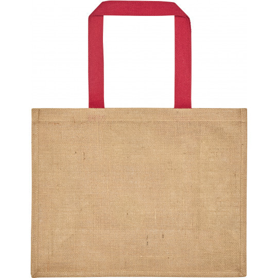 Sac en jute avec poigénes en toile de coton teintée PAROS Ubag