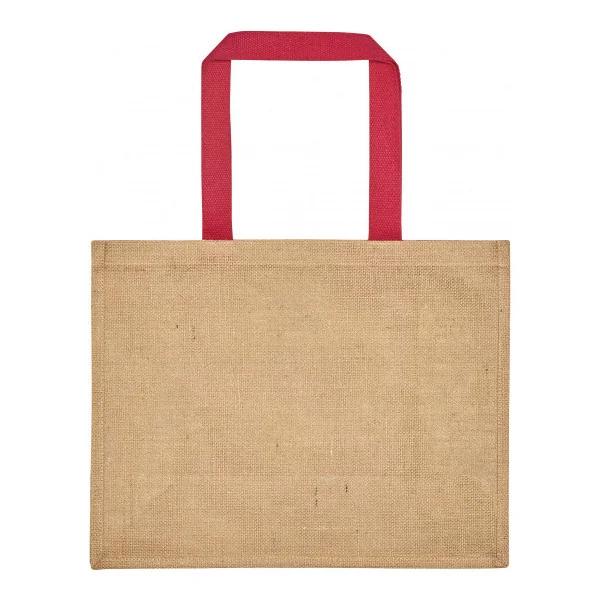 Sac en jute avec poigénes en toile de coton teintée PAROS Ubag