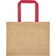 Sac en jute avec poigénes en toile de coton teintée PAROS Ubag