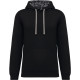 Sweat-shirt à capuche contrastée à motifs unisexe Kariban