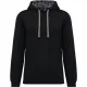 Sweat-shirt à capuche contrastée à motifs unisexe Kariban