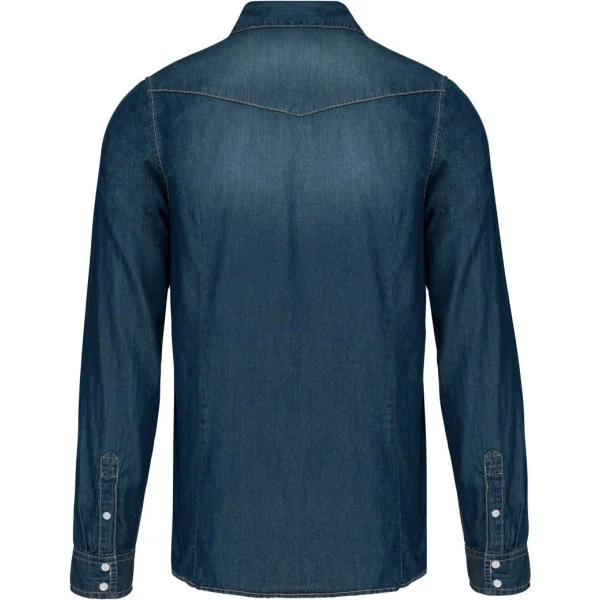 Chemise denim manches longues Kariban