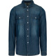 Chemise denim manches longues Kariban