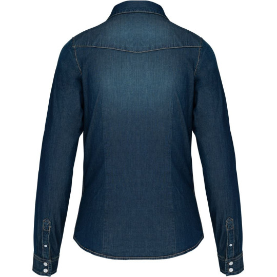 Chemise denim manches longues femme Kariban