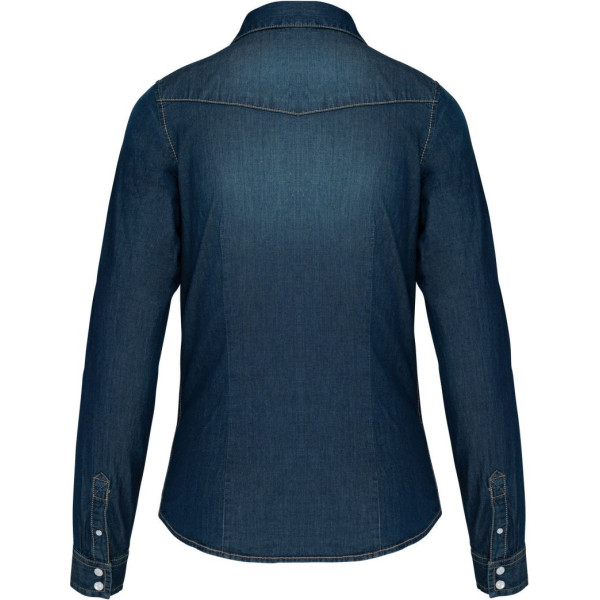 Chemise denim manches longues femme Kariban