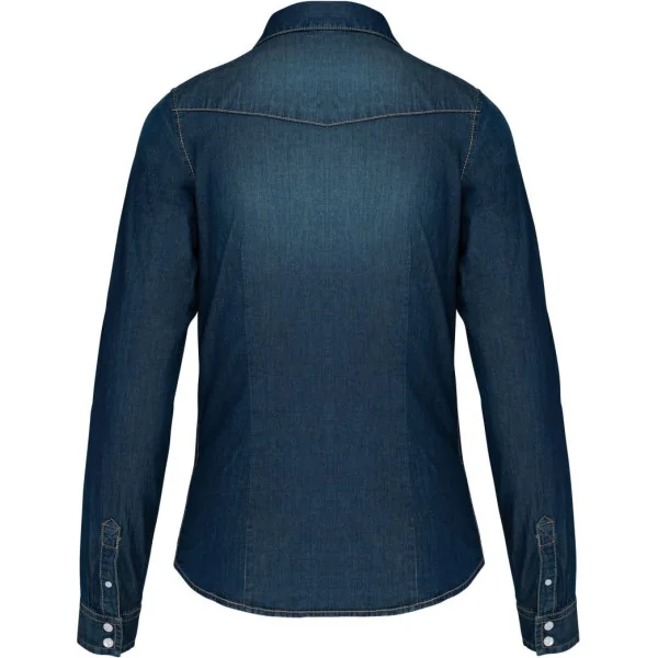 Chemise denim manches longues femme Kariban