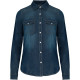 Chemise denim manches longues femme Kariban
