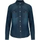 Chemise denim manches longues femme Kariban