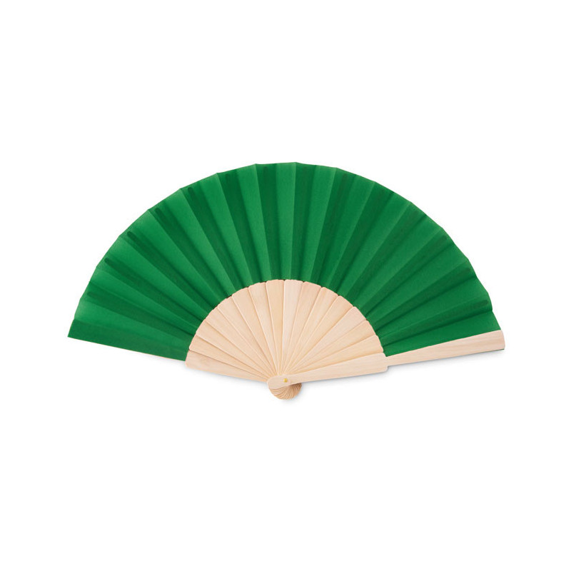 Eventail manuel en bois et en Polyester