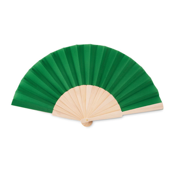 Eventail manuel en bois et en Polyester