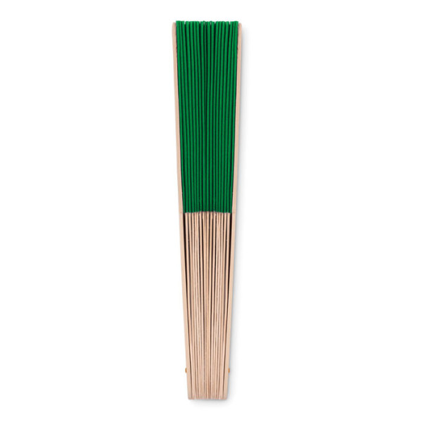 Eventail manuel en bois et en Polyester